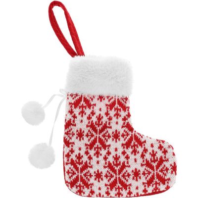 6. Weißer Geschenksocken-Anhänger, 16 x 19 cm