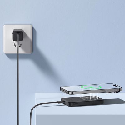 13. Baseus Mini-Powerbank 5000 mAh 20 W + USB-C-Kabel (20 V/3 A) – Schwarz