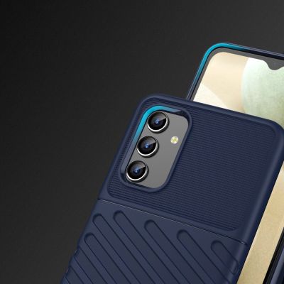 4. Thunder Case Flexibel Robuste Panzer Handyhülle TPU Schutzhülle für Samsung Galaxy A13 5G blau