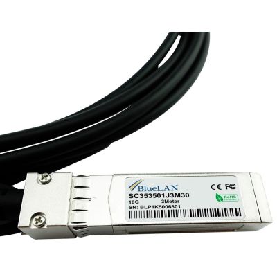 4. BlueOptics JD096C-BL InfiniBand/Glasfaserkabel 1m SFP+ Schwarz