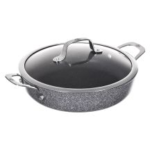 BALLARINI Salina Granitium tiefe Bratpfanne mit 2 Griffen, Granit, 24 cm 75002-811-0
