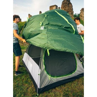 14. Husky BIZAM 2 PLUS Zweipersonen-Campingzelt, 145 x 290 x 120 cm, 3,6 kg, grün