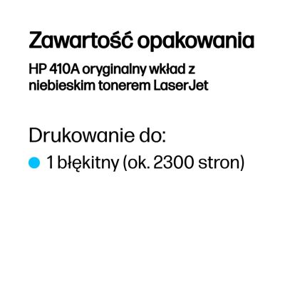 25. Original HP 410A Cyan LaserJet Tonerkartusche