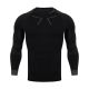 2. Alpinus Tactical Base Layer Thermoaktives Shirt Schwarz und Grau M GT43219