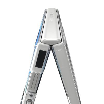 4. Spigen AirSkin MagFit Hülle für Samsung Galaxy Z Flip 8 – Transparent und Weiß