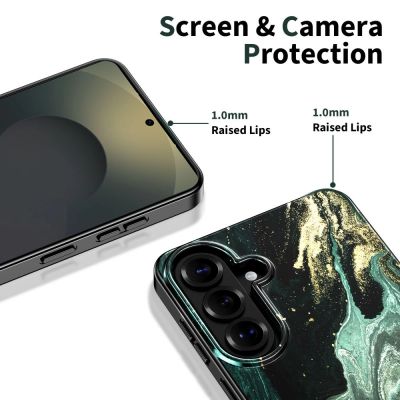 4. Tech-Protect Lamano MagSafe Hülle für Samsung Galaxy A57 5G – Schwarz und Grün