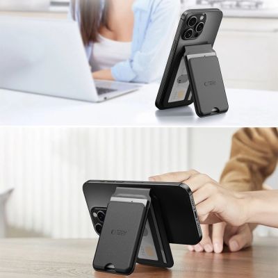 5. Tech-Protect MagWallet Stand MagSafe Universalhülle – Schwarz