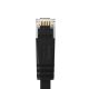 4. Orico PUG-C7B CAT7 10 Gbit/s RJ45 Ethernet-Netzwerkkabel Internet LAN Flach 10 m - Schwarz