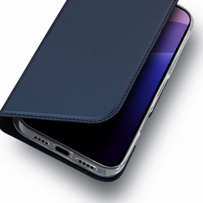 15. Dux Ducis Skin Pro Hülle für iPhone 16 Pro Max mit Klappe und Kartenfach – Blau