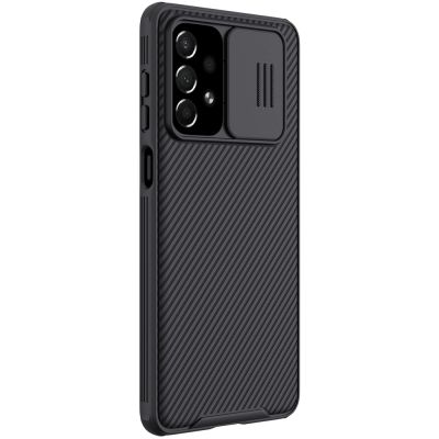 6. Nillkin CamShield Pro Case Gepanzerte Gehäuseabdeckung Kameraschutz für Samsung Galaxy A73 Schwarz