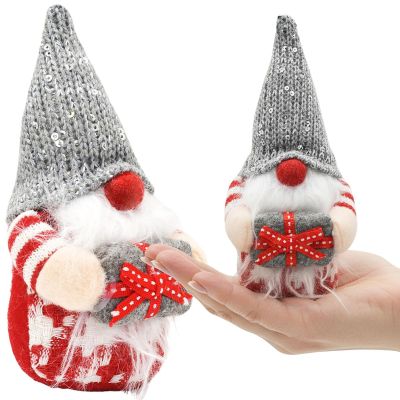 5. Dekorativer Gartenzwerg, 15 cm, grauer Junge