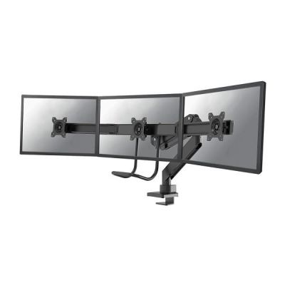 21. Neomounts NM-D775DX3BLACK Monitorhalterung/Ständer 68,6 cm (27") Schreibtisch Schwarz