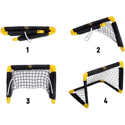 2. UMBRO MINI-FUSSBALLTOR MIT NETZ 55x44x44CM