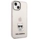 4. Karl Lagerfeld Transparent Choupette Body Case für iPhone 14 Plus / 15 Plus 6,7" - Rosa