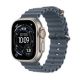 Apple Watch Ultra 3 GPS + Cellular 49 mm Gehäuse aus natürlichem Titan mit Armband in Anchor Blue Ocean