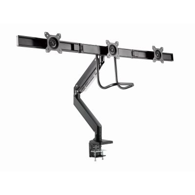 20. GEMBIRD Verstellbarer Schreibtischarm/Halterung für 3 Monitore 17-27 Zoll, VESA 100x100 mm, bis zu 6 kg