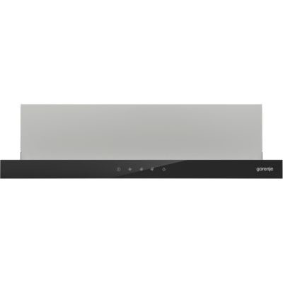 5. Teleskop-Dunstabzugshaube GORENJE TH64E3SGB – Front aus schwarzem Glas