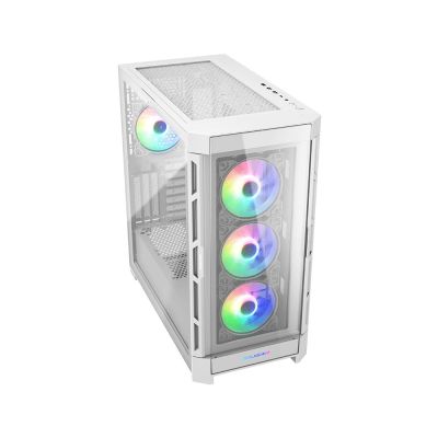 11. Cougar Gaming Duoface Pro RGB Gehäuse – Midi-Tower – PC – Weiß – ATX – EATX – Micro-ATX – Mini-ITX – SSI CEB – Metall – Gehärtetes Glas – Gaming