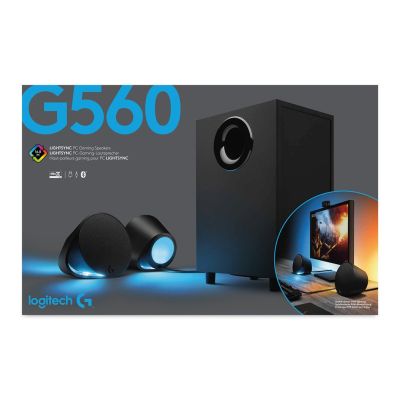24. Logitech G G560 Lautsprecherset 120W PC/Laptop Schwarz 2.1 Kanäle 30W Bluetooth