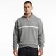 Calvin Klein Fleece-Kapuzenpullover mit Reißverschluss und Logo-Band, Grau meliert - LZ04RE285G-P7E
