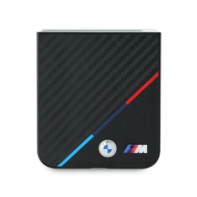 5. BMW Carbon Tricolor Hülle für Samsung Galaxy Z Flip 6 - schwarz