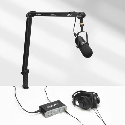 12. BOYA BY-DM500 Dynamisches XLR-Mikrofon mit Nierencharakteristik für Podcasts – Schwarz