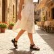 17. eVento W EVE223D schwarze Keilsandalen 