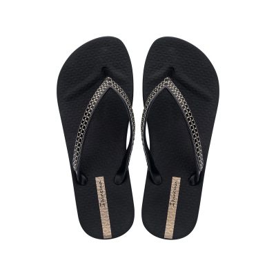 2. Ipanema Damen-Flip-Flops Mesh XI Plat Fem Plateau, schwarz