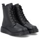 4. Schwarze Damen-Ankle-Boots aus Leder mit Plateau, Rieker 70410-00
