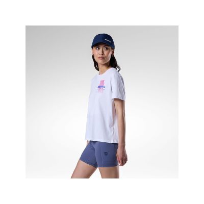 3. ROSSIGNOL Damen-T-Shirt mit Wasserfall-Grafik, Weiß