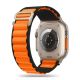 Tech-Protect Nylon Pro Armband für Apple Watch 4 / 5 / 6 / 7 / 8 / 9 / SE / Ultra 1 / 2 (42/44/45/49 mm) – Schwarz und Orange