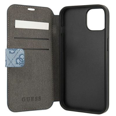 5. Guess GUBKP13S4GDBL iPhone 13 mini 5.4" blau/blaues Buch 4G Stripe