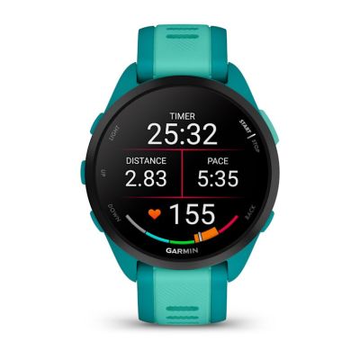 2. Garmin Forerunner 165 Music AMOLED 43mm Türkis Aqua Sportuhr