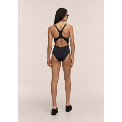 4. CASALL Badeanzug mit tiefem Racerback-Rücken, Schwarz