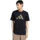 adidas Herren-T-Shirt mit Camo-Motiv und drei Streifen Logo, schwarz, KT1686