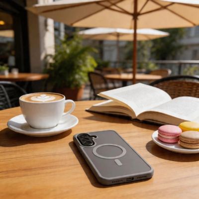 7. Tech-Protect Magmat MagSafe Hülle für Samsung Galaxy A57 5G – Mattgrau