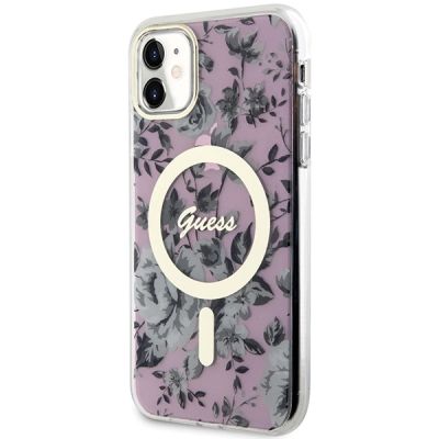 2. Guess GUHMN61HCFWSP iPhone 11 / Xr 6,1" rosa/rosa Hardcase Flower MagSafe