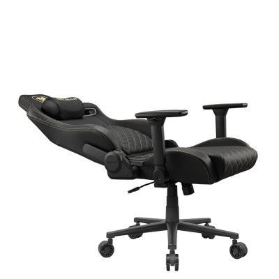 11. COUGAR CGR-DFL-GLB Gaming-Stuhl, gepolsterter Sitz, Schwarz, Gold
