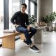5. Schwarze Herren-Sneaker Vanhorn 18300