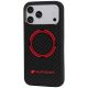 2. Audi RSQ Carbonfaser Sport Red Circle MagSafe Hülle für iPhone 18 Pro Max / 17 Pro Max - Schwarz