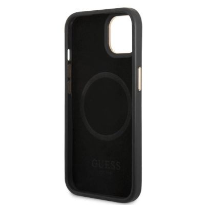 7. Guess GUHMP13MSAPSTK iPhone 13 6.1" schwarz/schwarz Hardcase Peony Logo Plate MagSafe