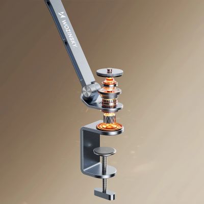 7. Wozinsky WTY0YS1 Magnethalterung, 360° drehbar, solide, für Telefon und Tablet - grau