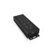 ICY BOX IB-HUB1703-QC3 USB 3.2 Gen 1 (3.1 Gen 1) Typ-B 5000 Mbit/s Schwarz