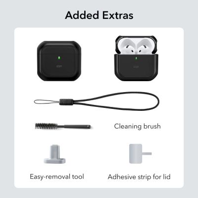8. ESR Orbit Halolock MagSafe Hülle für Apple AirPods 4 – Schwarz
