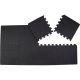 24. Puzzlematte für Fitnessgeräte, 8 Stück, 30 x 30 x 0,9 cm, Schwarz, Rein 2, Verbessern