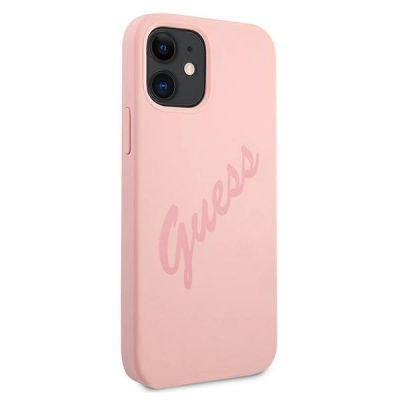 4. Guess GUHCP12SLSVSPI iPhone 12 mini 5.4" pink/pink Hardcase Script Vintage