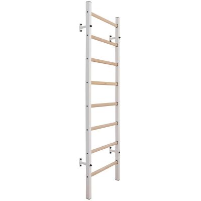11. Turnwand aus Holz und Metall mit 4 Griffen und Bank, 200 W
