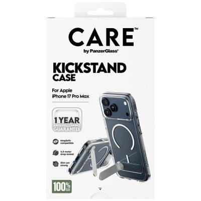 5. CARE by PanzerGlass Feature Case mit Kickstand MagSafe für iPhone 17 Pro Max – Transparent