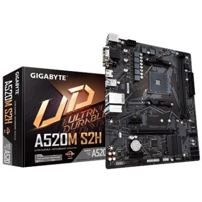 6. GIGABYTE A520M S2H Mainboard AMD A520 Sockel AM4 Micro-ATX