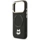 6. Karl Lagerfeld Big Strap Choupette Metal Logo MagSafe Hülle für iPhone 17 Pro Max – Schwarz